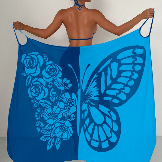 🦋 Női pillangó fürdőruha takaró