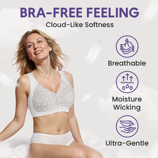 🔥1 + 1 gratis🔥Wygodny biustonosz z zapięciem z przodu i bez fiszbin dla kobiet