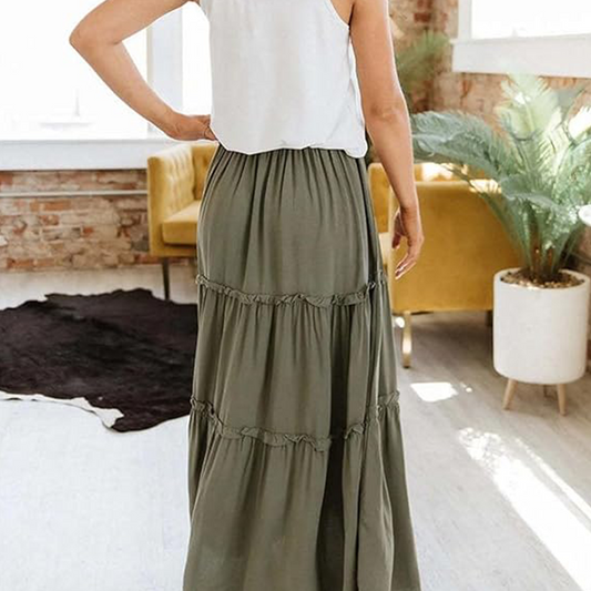 Spódnica z plisowaną boho