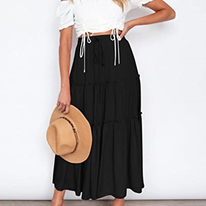 Spódnica z plisowaną boho