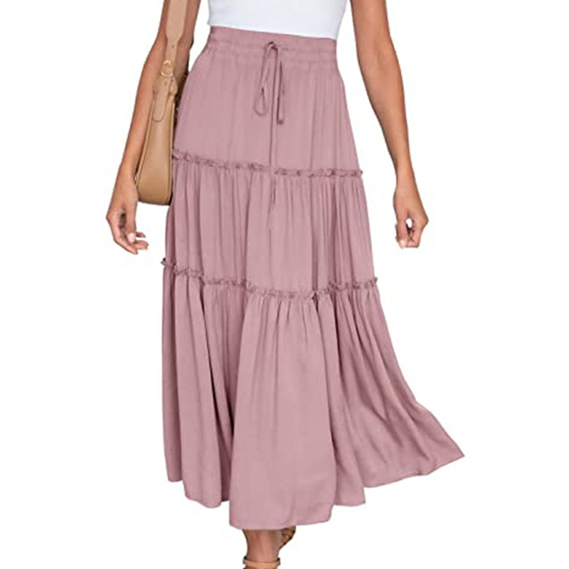 Spódnica z plisowaną boho