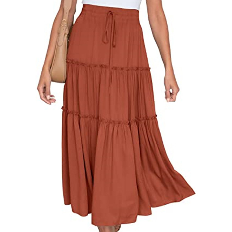 Spódnica z plisowaną boho