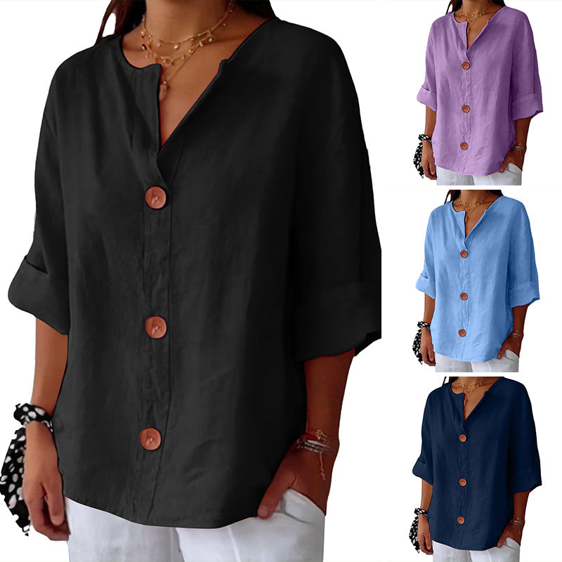 👚Luźne topy damskie z bawełny i lnu