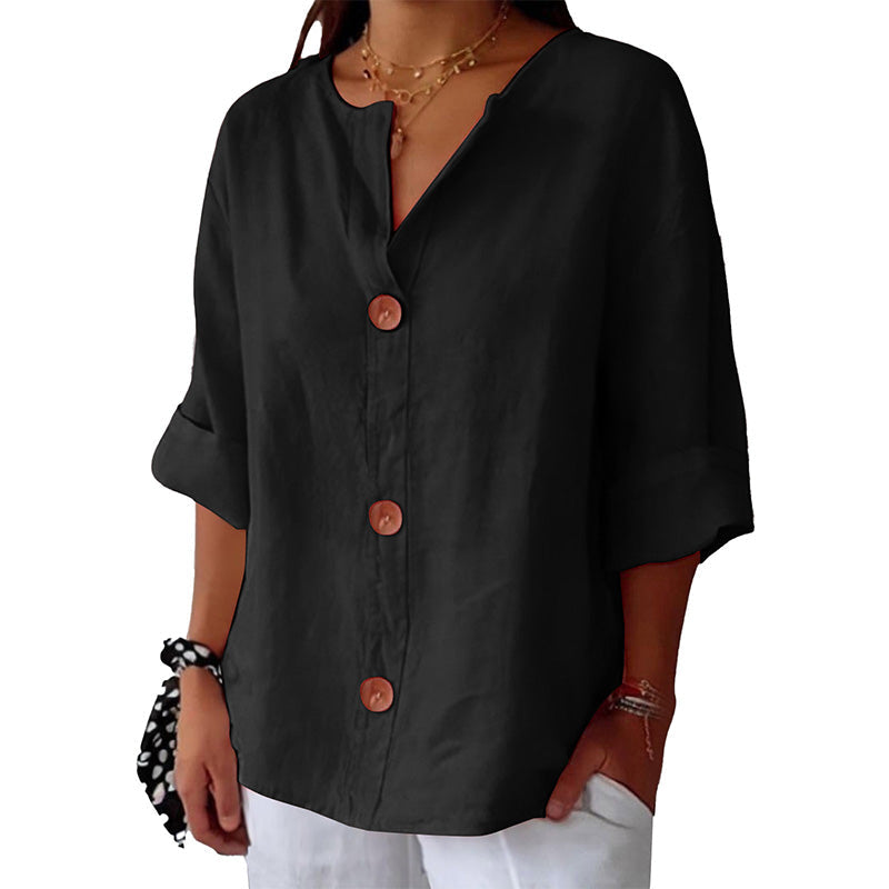 👚Luźne topy damskie z bawełny i lnu
