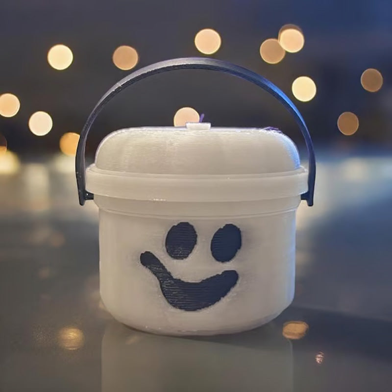 Halloweenowe nostalgiczne wiadro mini -drukowane