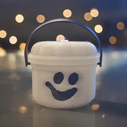 Halloweenowe nostalgiczne wiadro mini -drukowane