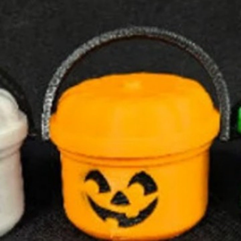 Halloweenowe nostalgiczne wiadro mini -drukowane