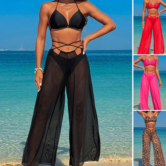 🔥👙Damski seksowny strój kąpielowy bikini na plażę, 3 częściowy