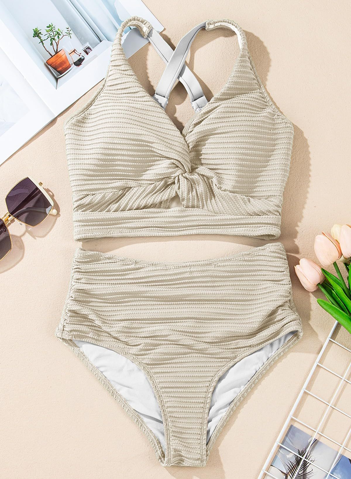 👙Zestaw bikini z wysokim stanem