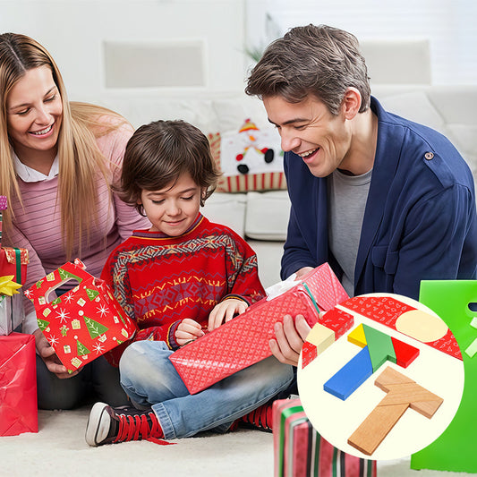 🧩 Fa T-alakú oktatási puzzle játék✨