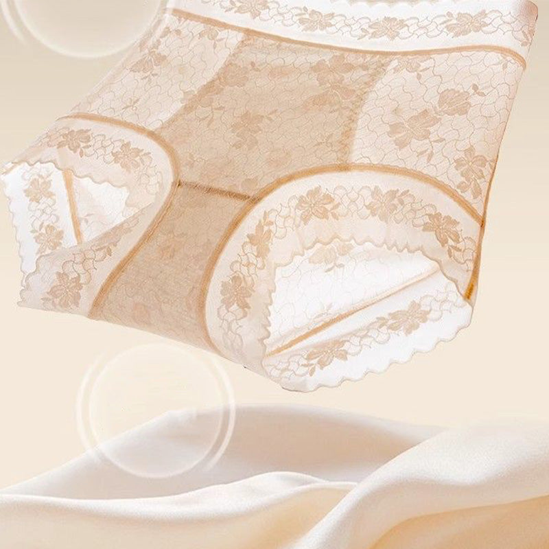 【❣️Kup 1 opakowanie 2 gratis】👙Damskie bezszwowe koronkowe majtki z wysokim stanem