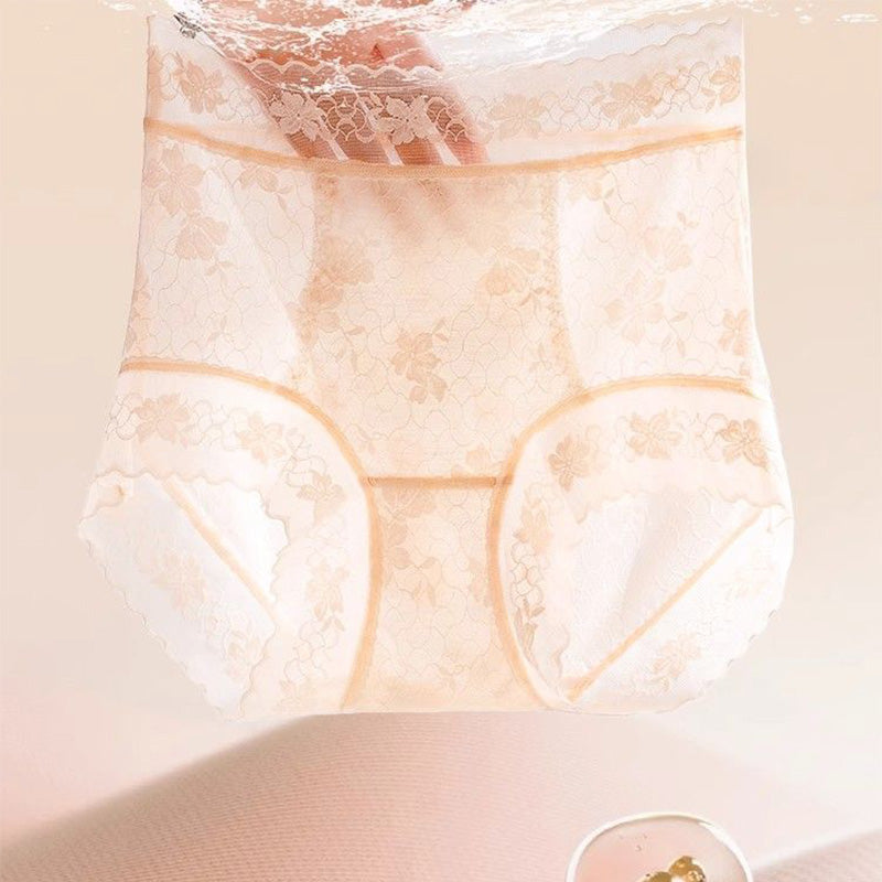 【❣️Kup 1 opakowanie 2 gratis】👙Damskie bezszwowe koronkowe majtki z wysokim stanem