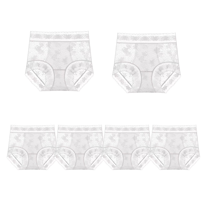 【❣️Kup 1 opakowanie 2 gratis】👙Damskie bezszwowe koronkowe majtki z wysokim stanem