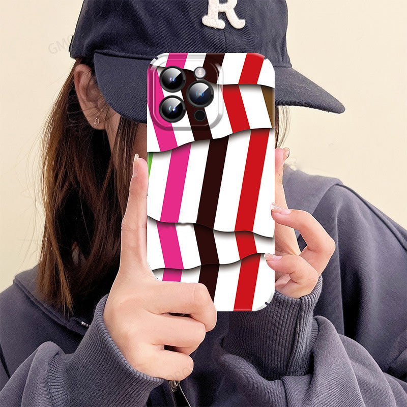 Nieregularne paski Filigree iPhone Sprawa kreatywna