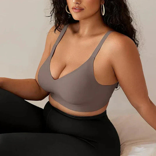 💫Kényelmes, merevítő nélküli, varratmentes push-up melltartó nőknek