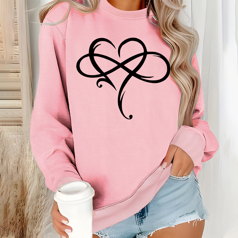 Bluza z długim rękawem z okrągłym szyjami