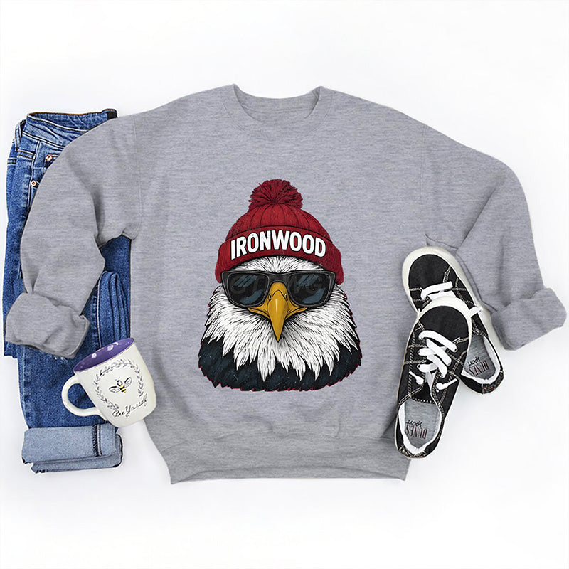 Unisex stylowy nadruk dla zwierząt top z długimi rękawami