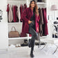 Elegancki patchwork z kapturem