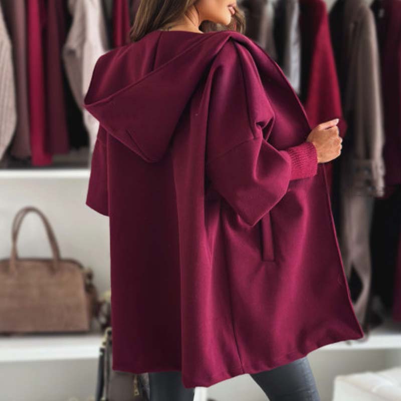 Elegancki patchwork z kapturem