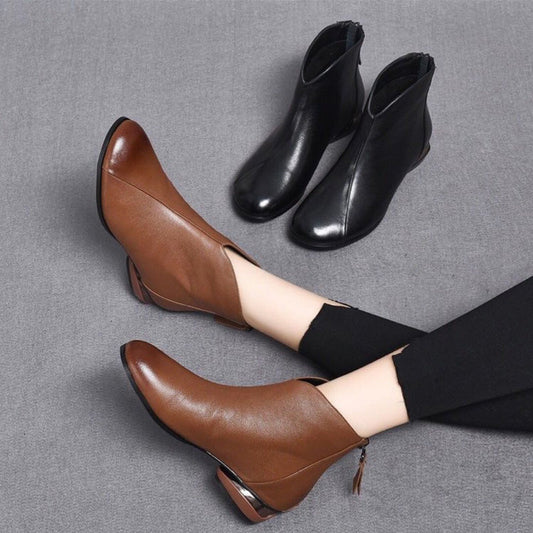 Krótkie buty PU, wyłożone polarami damskiej