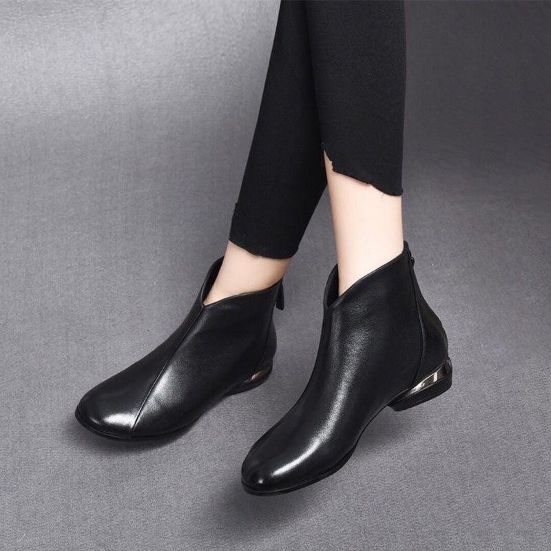 Krótkie buty PU, wyłożone polarami damskiej