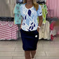 👗1 zestaw = 5 strojów! Wydrukowana top + spódnica - gotowa praca/data/weekend
