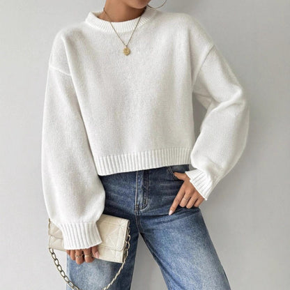 Stylowy sweter z długim rękawem