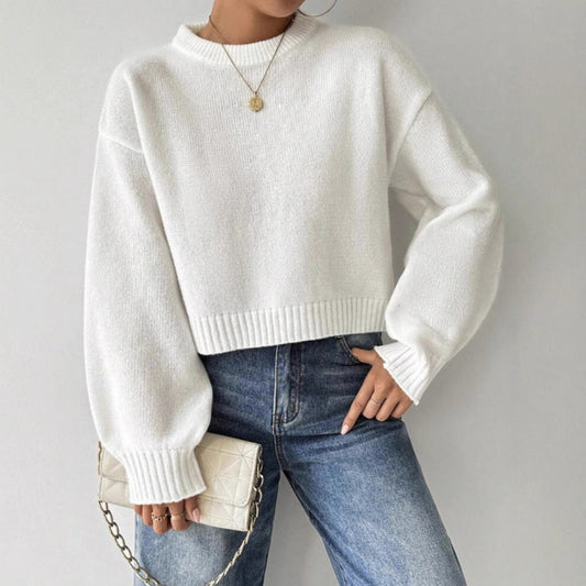 Stylowy sweter z długim rękawem