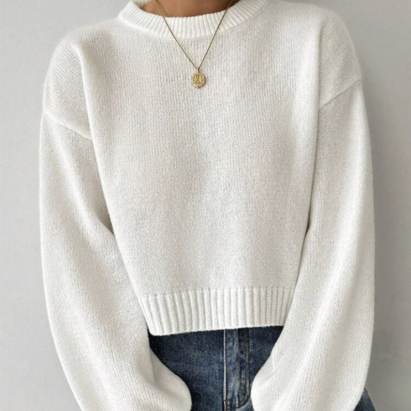 Stylowy sweter z długim rękawem