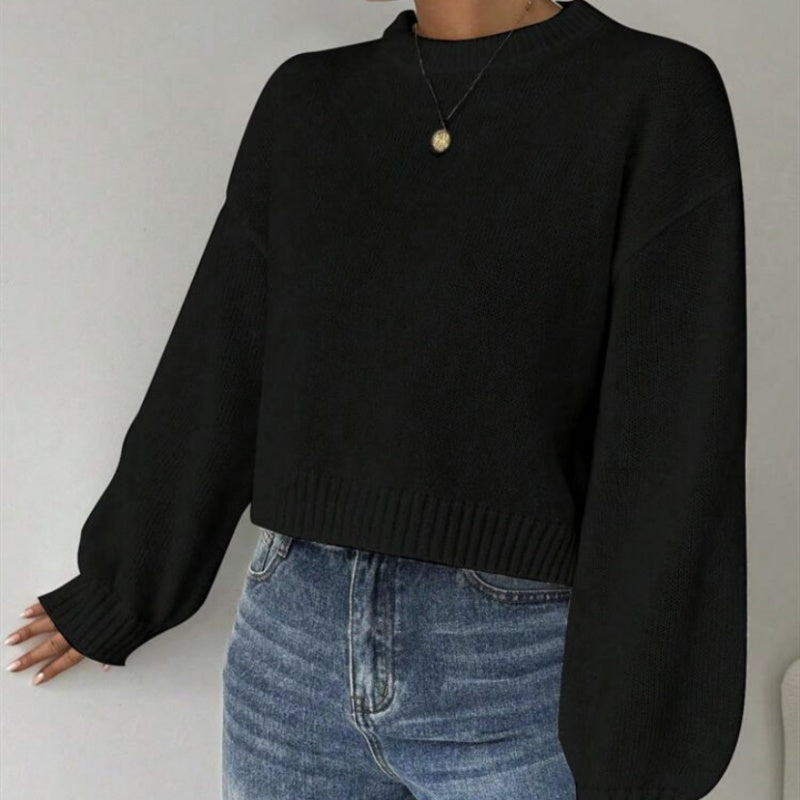 Stylowy sweter z długim rękawem