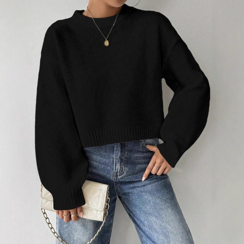 Stylowy sweter z długim rękawem