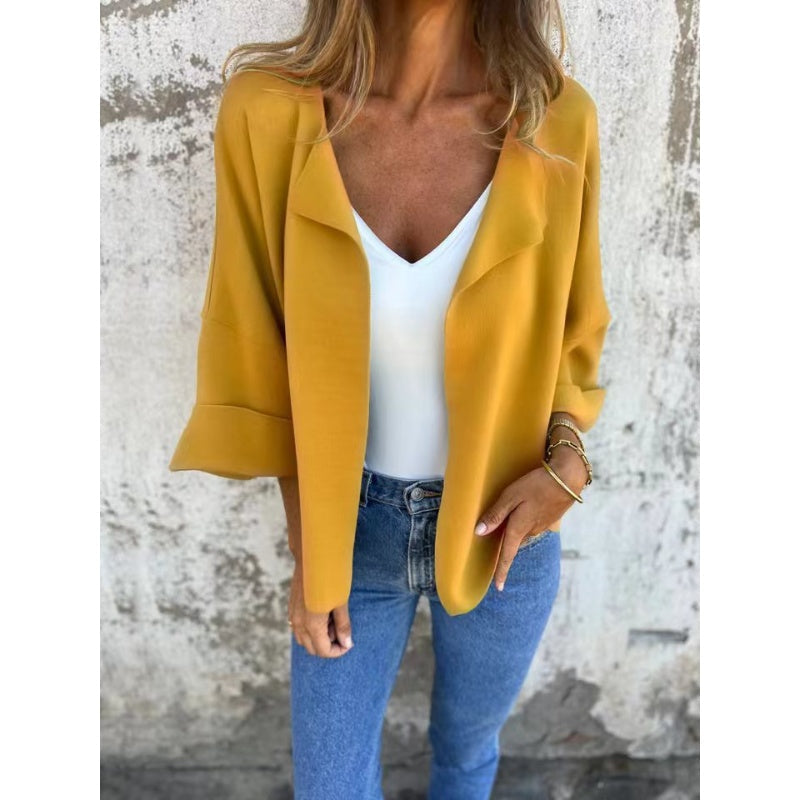 💖Damska elegancka kurtka casualowa z klapami
