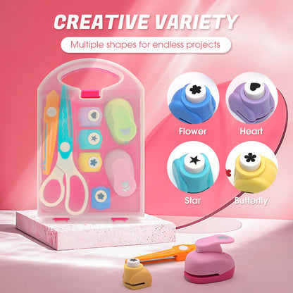 💖 Prezent dla Twojego dziecka🎁 Kreatywny zestaw dla dzieci z dziurkaczem