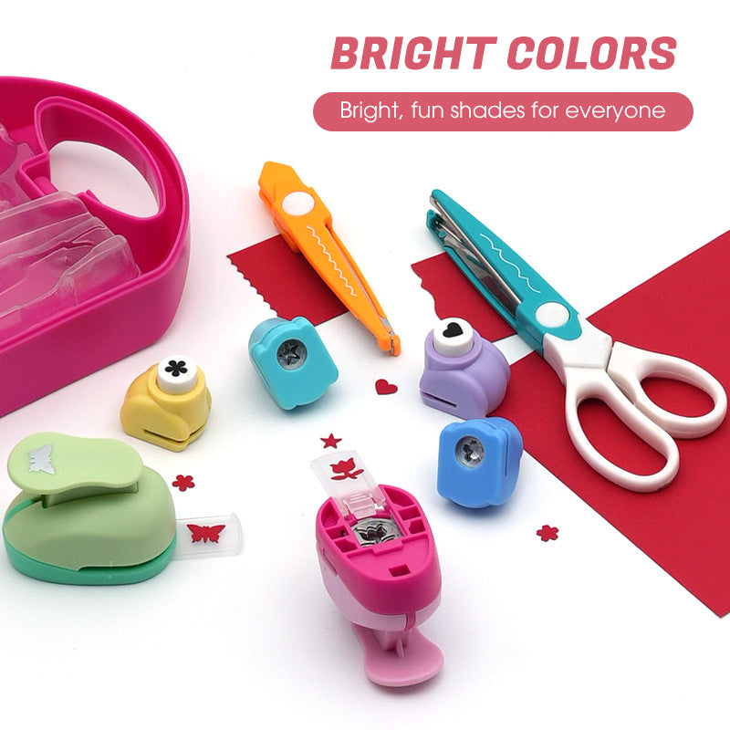 💖 Prezent dla Twojego dziecka🎁 Kreatywny zestaw dla dzieci z dziurkaczem