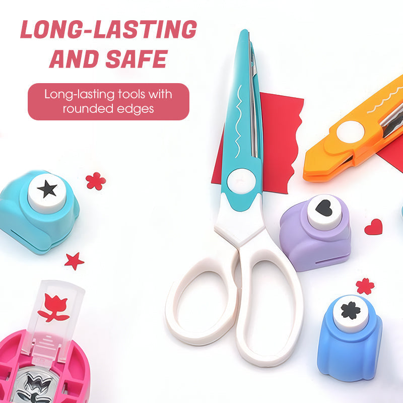 💖 Prezent dla Twojego dziecka🎁 Kreatywny zestaw dla dzieci z dziurkaczem