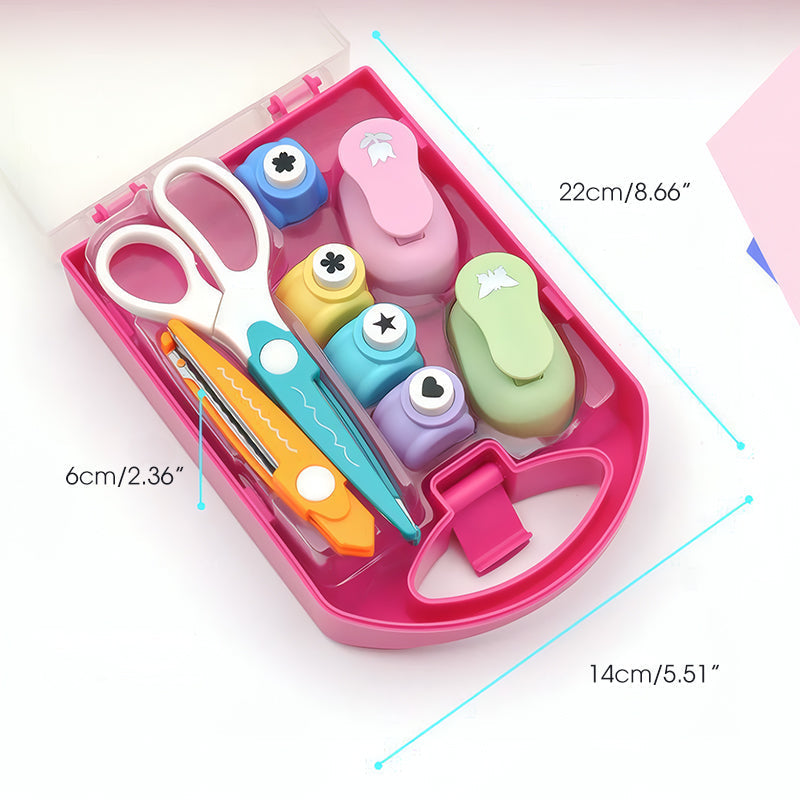 💖 Prezent dla Twojego dziecka🎁 Kreatywny zestaw dla dzieci z dziurkaczem