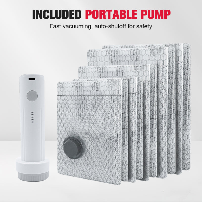 🔥Podróżne worki próżniowe i przenośny zestaw pomp