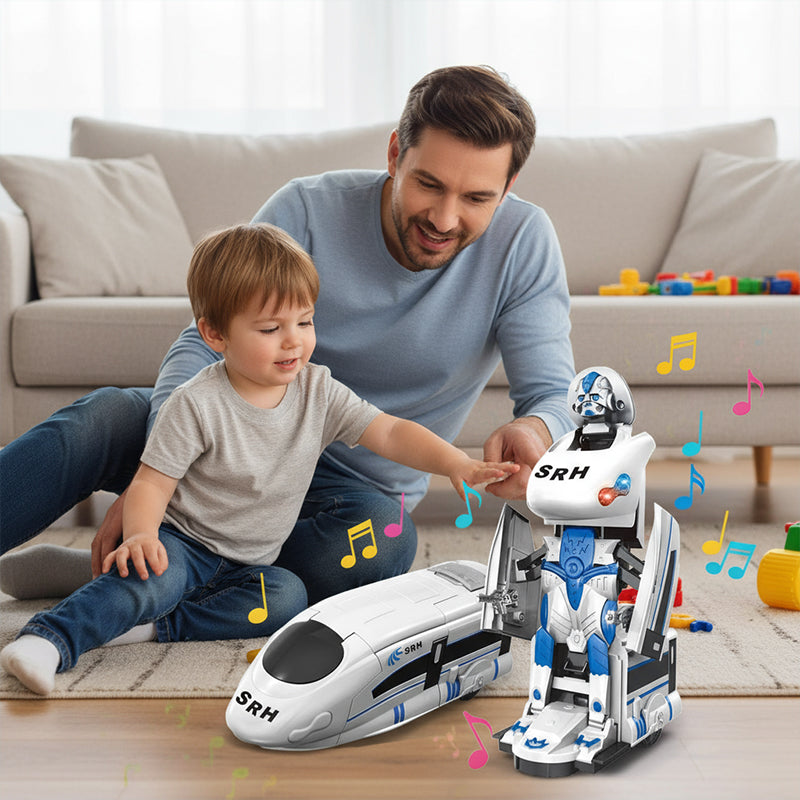 🔥Przekształcający się robot pociągowy