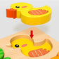 🔥2+2 ingyen🦖Oktatási 3D fa puzzle