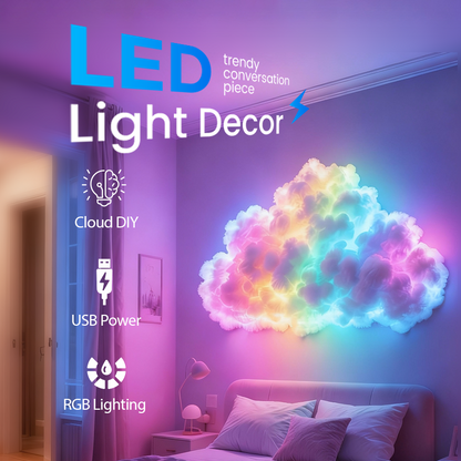 🕯️ Hálószoba hangulatvilágítás 🌈 DIY USB Thundercloud LED-es fénykijelző