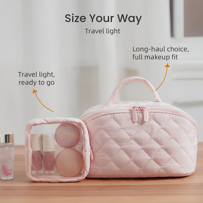 💄 Nagy kapacitású kézi kozmetikai táska – a szervezés szerelmeseinek végső menedéke