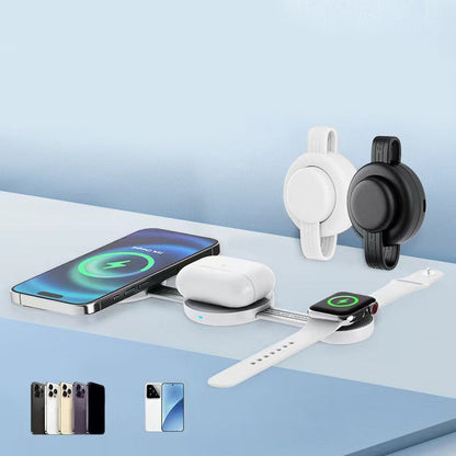 📱⚡3 az 1-ben összecsukható mágneses vezeték nélküli töltő🔥