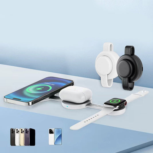 📱⚡3 az 1-ben összecsukható mágneses vezeték nélküli töltő🔥