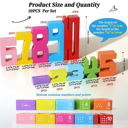 🔥Korlátozott ideig 50% le🌈Számblokkok – Fejlessze gyermeke potenciálját!