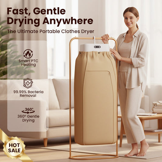 👕Hordozható 600 W-os PTC fűtéses ruhaszárító