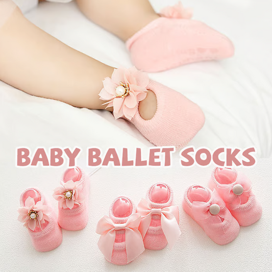 👶Imádnivaló baba balettzokni csúszásgátló talppal