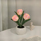 🌷💡 LED Tulipán Asztali Éjszakai Lámpa