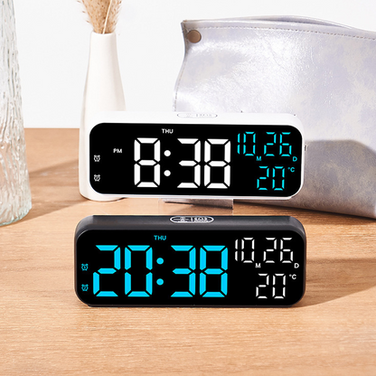 🕒🌡️ LED Digitális Ébresztőóra Hőmérséklettel