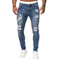 🔥🎁Új 50% KEDVEZMÉNY🔥Férfi stílusos, szakadt skinny farmer