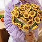 💐Horgolt rózsacsokor kötött takaró